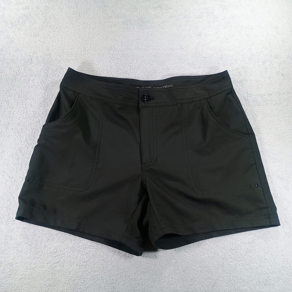 Reel Legends Womens Performance Fishing Shorts Black Size 8 Quick Dry Stretch